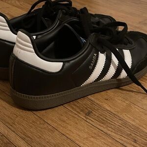 Adidas Samba Black Leather Sneakers